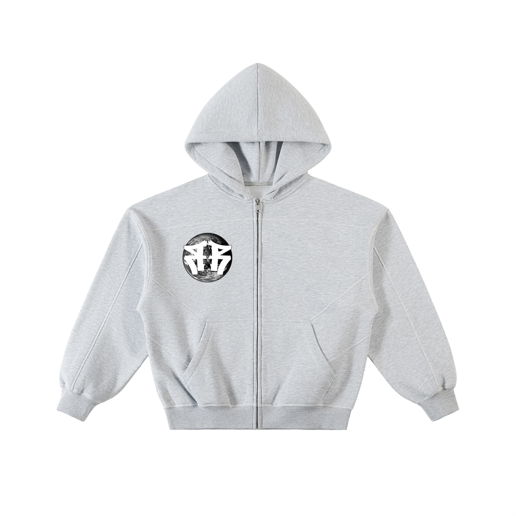 double r globe zip-up