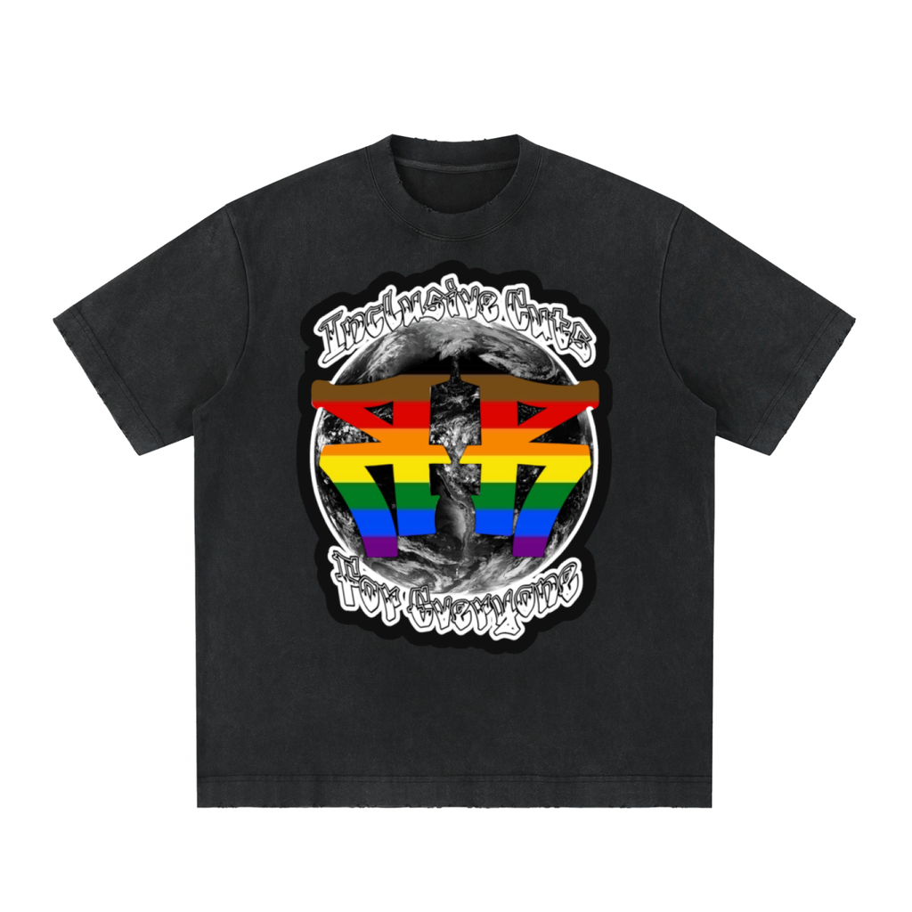 Heavyweight Vintage Washed Frayed T-Shirt