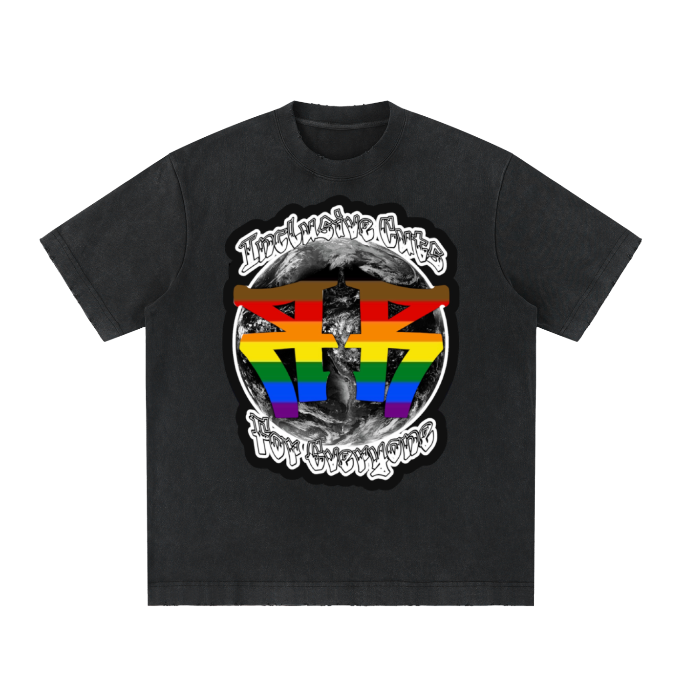 Heavyweight Vintage Washed Frayed T-Shirt