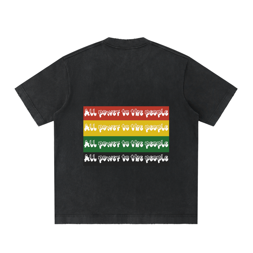 Double r globe Juneteenth tee